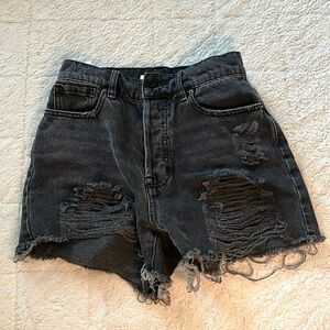Black Ripped Pacsun Shorts